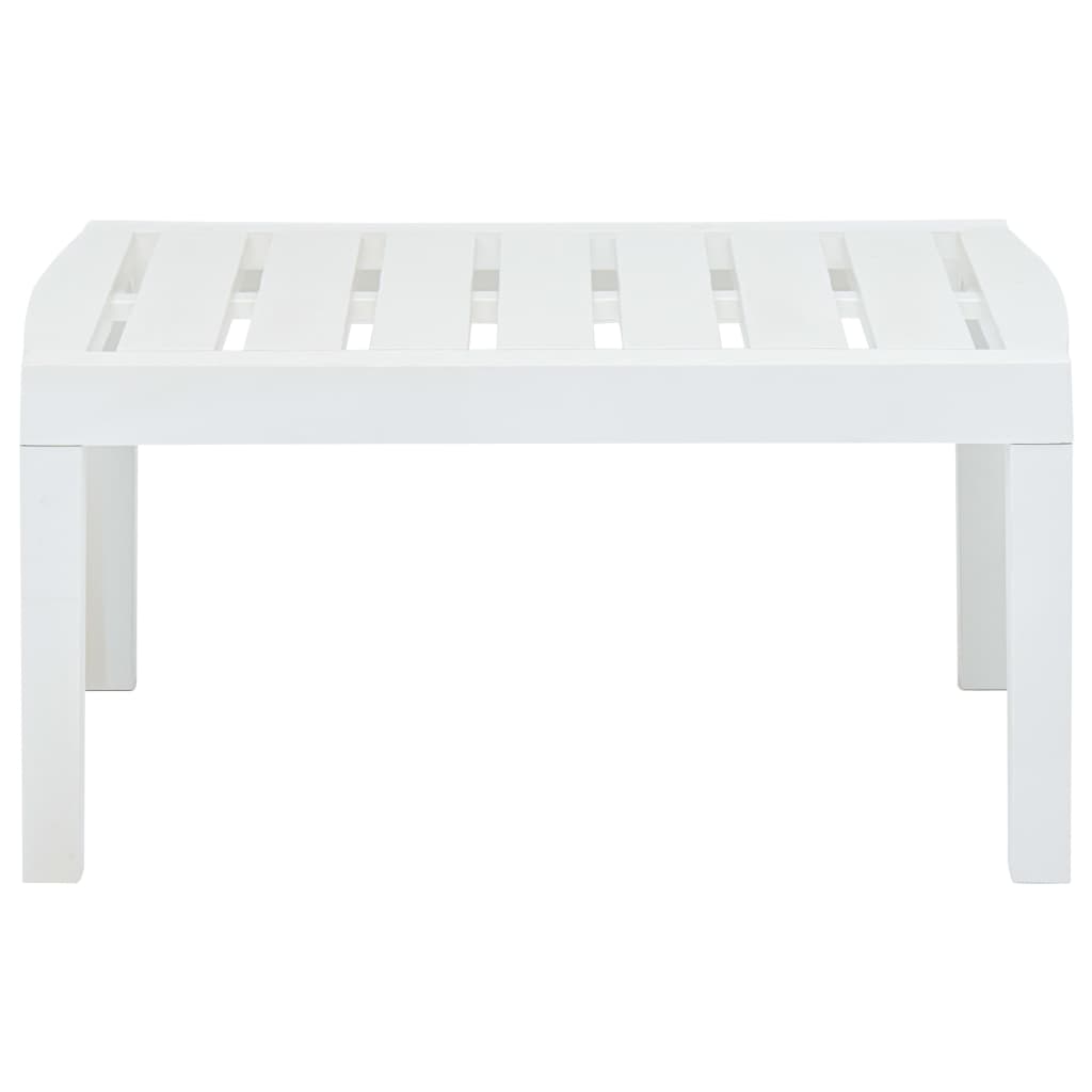 HKH Mesa de Jardim 78x55x38 Cm Plástico - Branco
