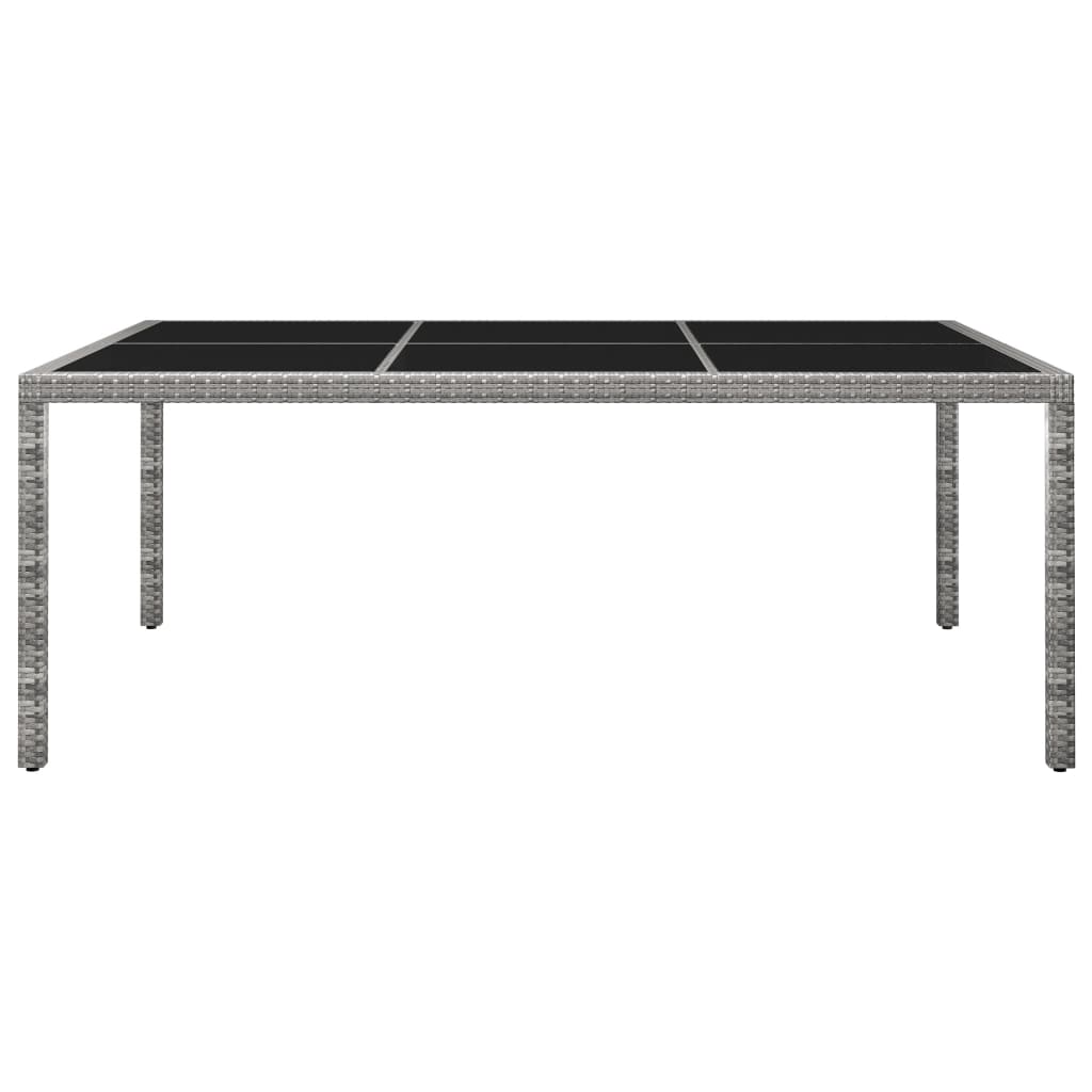HKH Mesa de Jantar P/ Exterior 200x150x74 Cm Vime Pe - Cinzento
