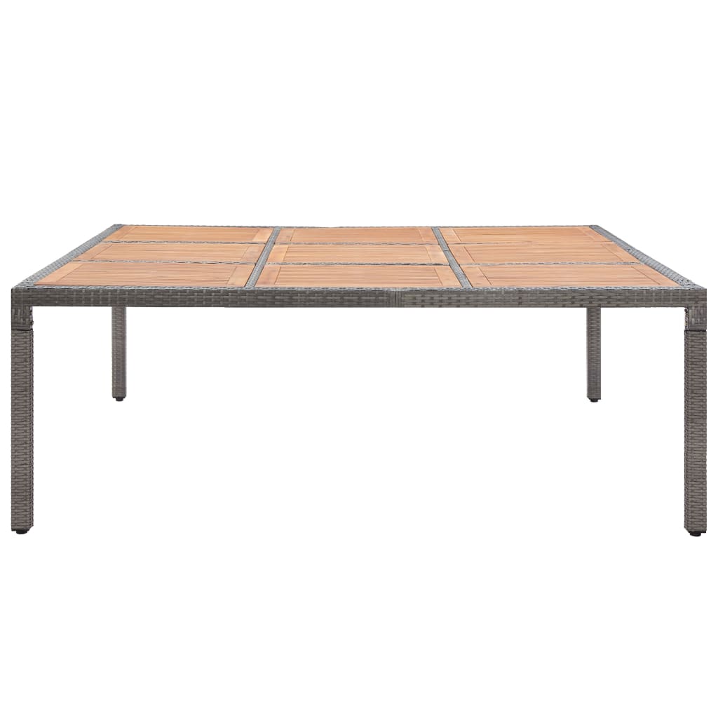 HKH Mesa de Jardim Vime Pe e Madeira Acácia - Cinzento