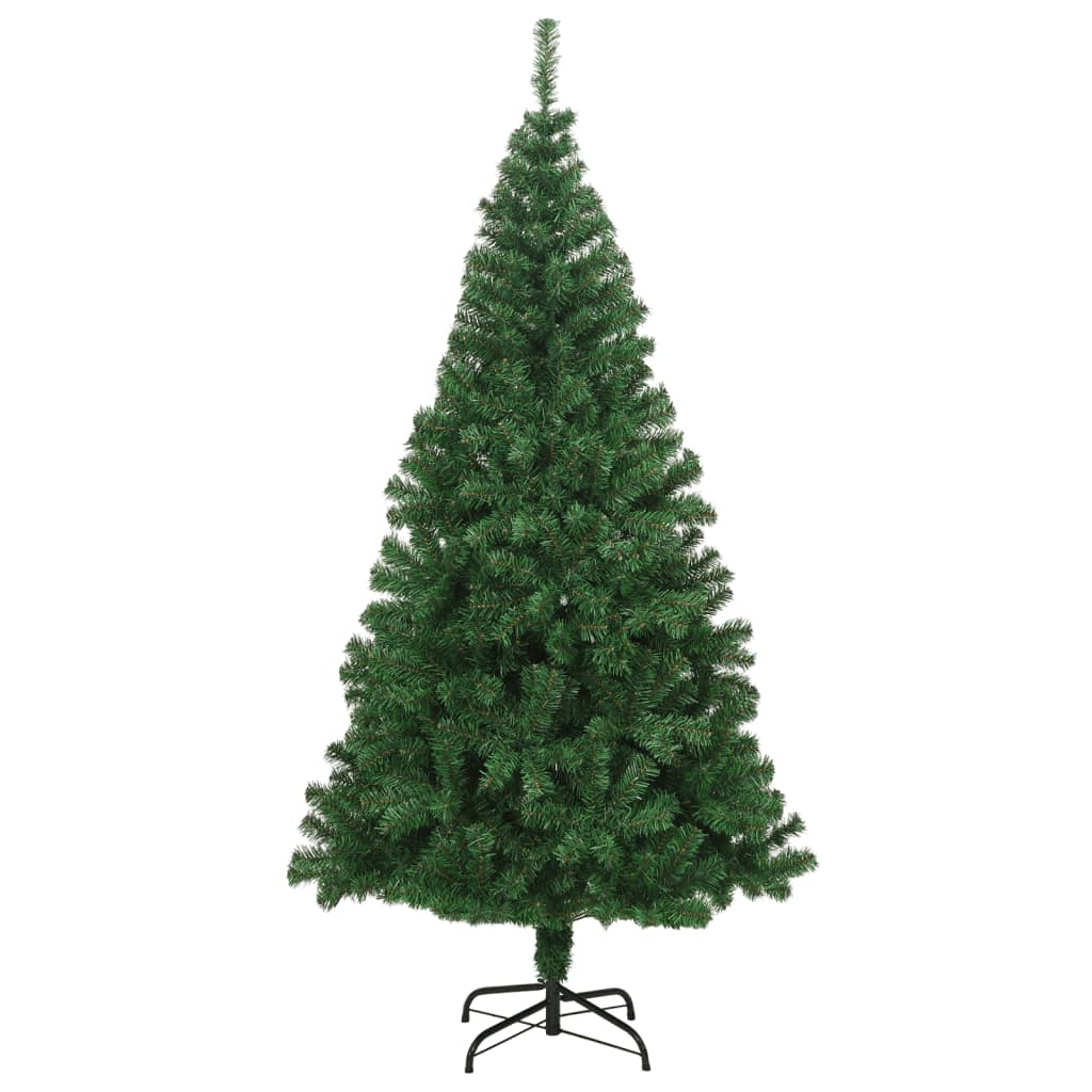 HKH Árvore de Natal Artificial com Ramos Grossos Verde em PVC