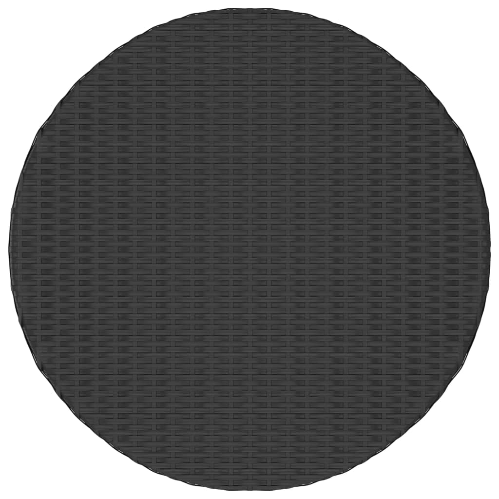 HKH 9 Pcs Conjunto Sofás P/ Jardim C/ Almofadões Vime Pe Castanho - Marrom