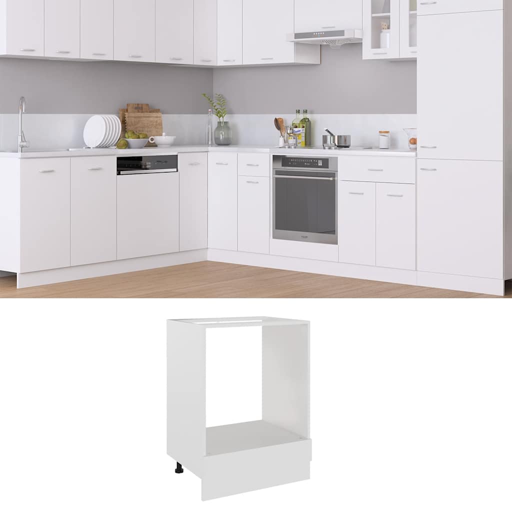 HKH Armário para Forno Riga - 60x46x81,5cm - Branco