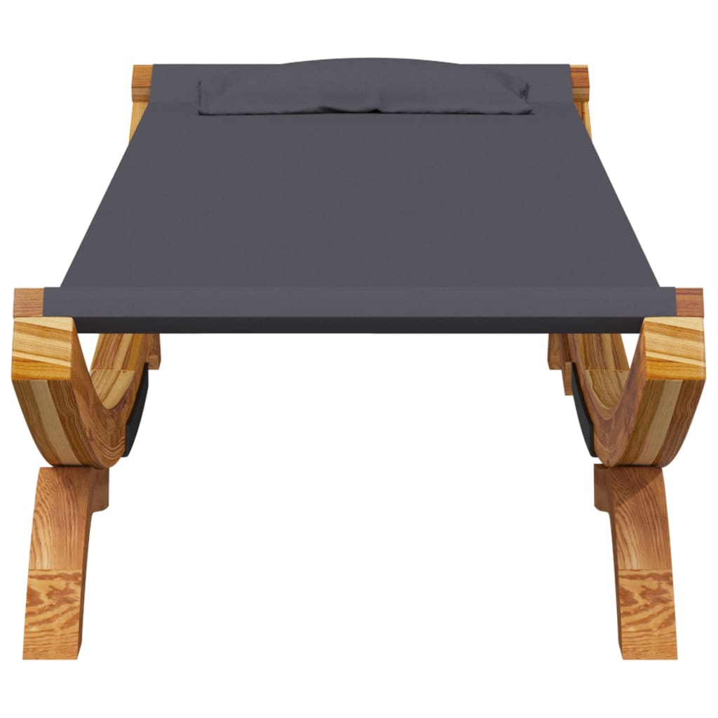 HKH Espreguiçadeira Exterior 100x188, Madeira Curva - Antracite