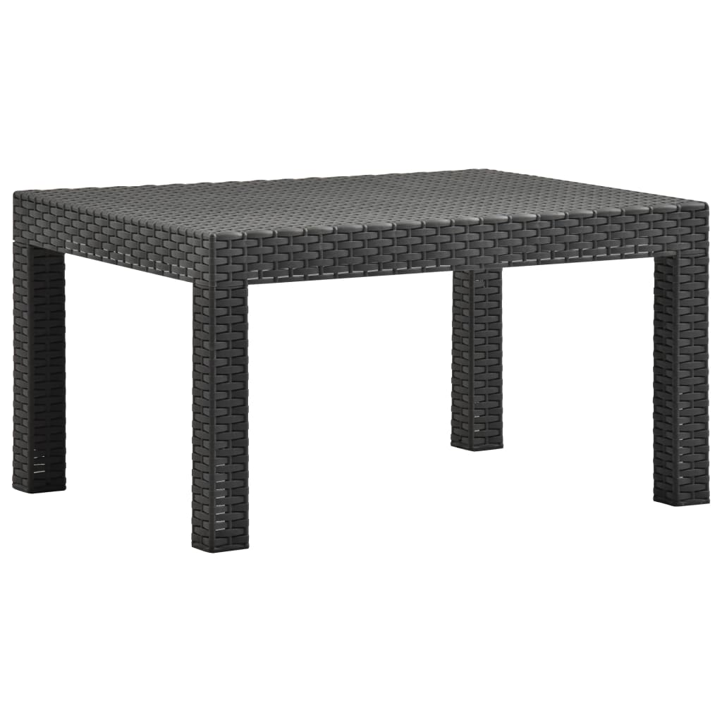 HKH Mesa de Jardim 58x58x41 Cm Vime Pp - Antracite