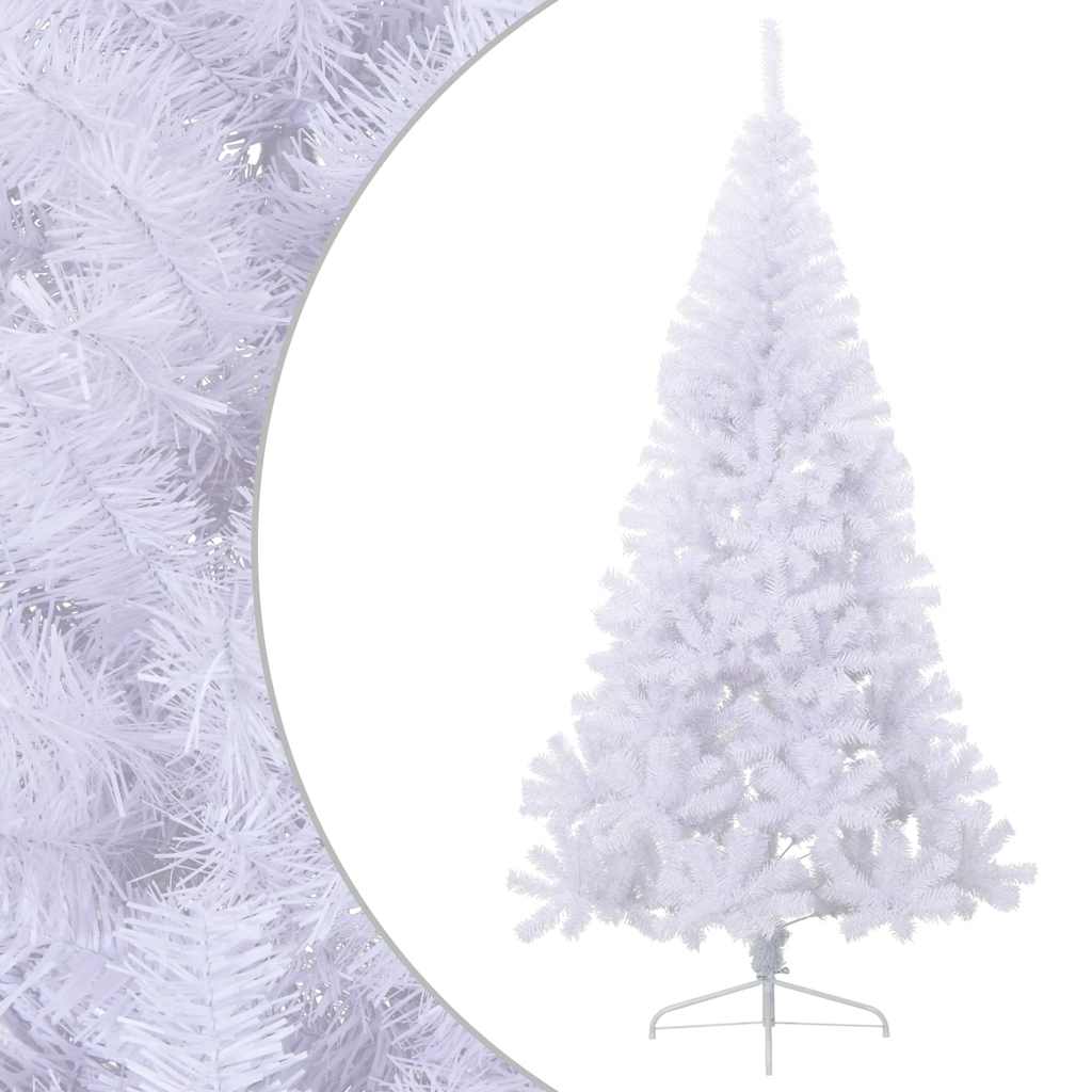 HKH Meia Árvore de Natal Artificial com Suporte Branco em PVC