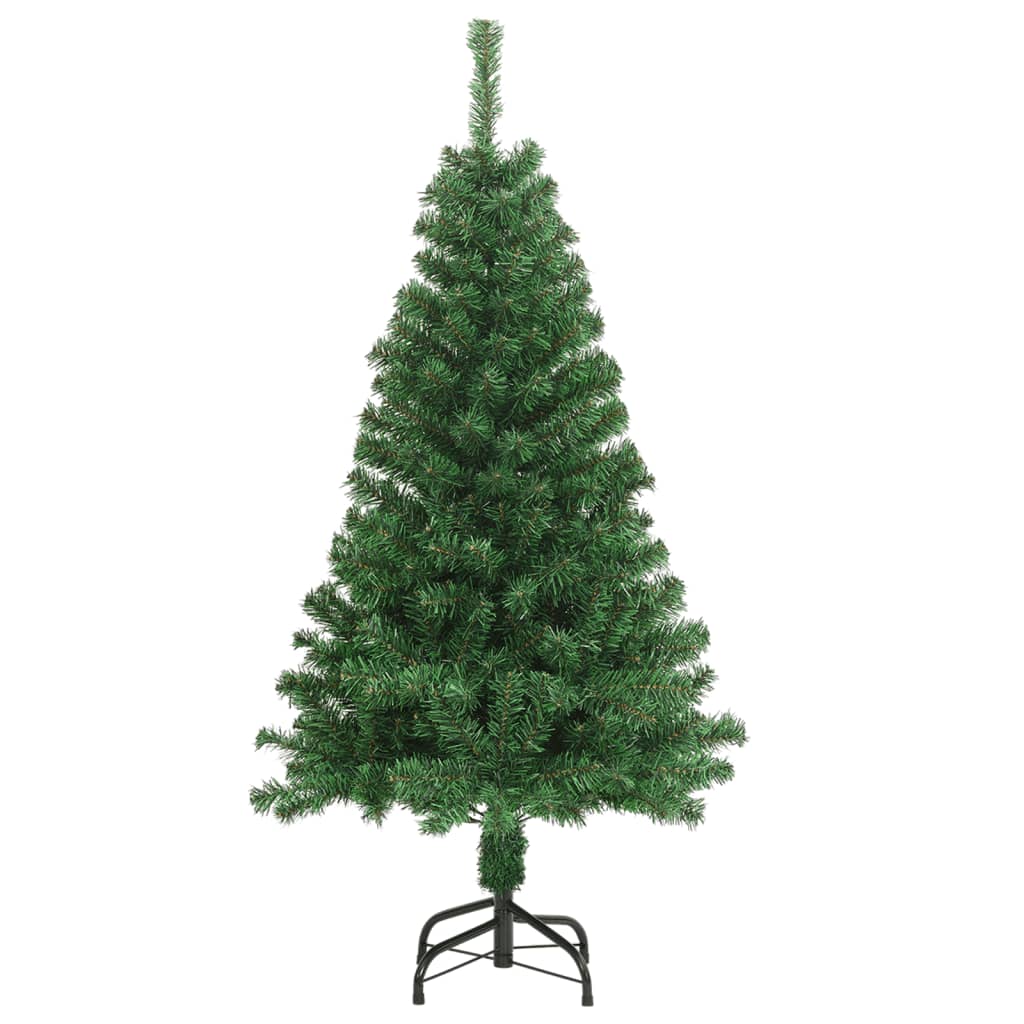 HKH Árvore de Natal Artificial com Ramos Grossos Verde em PVC