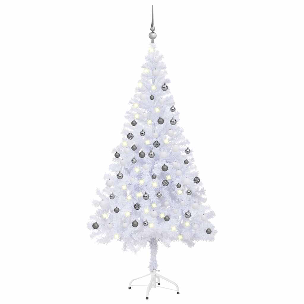 HKH Árvore de Natal Artificial de 380 Ramos Pré-Iluminada + Bolas