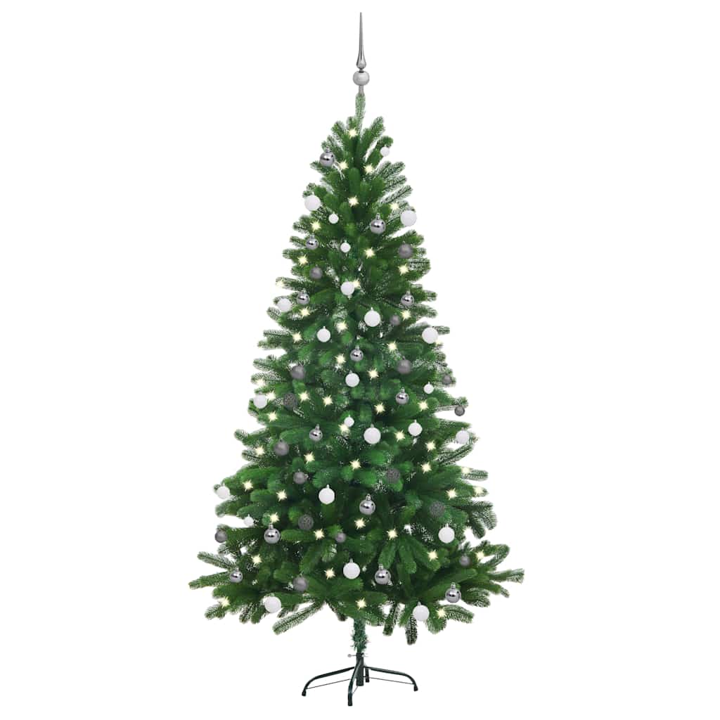 HKH Árvore Natal Artificial Pré-Iluminada com Bolas - Verde