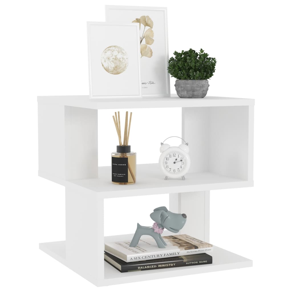 HKH Mesa de Apoio em Derivados de Madeira - Branco