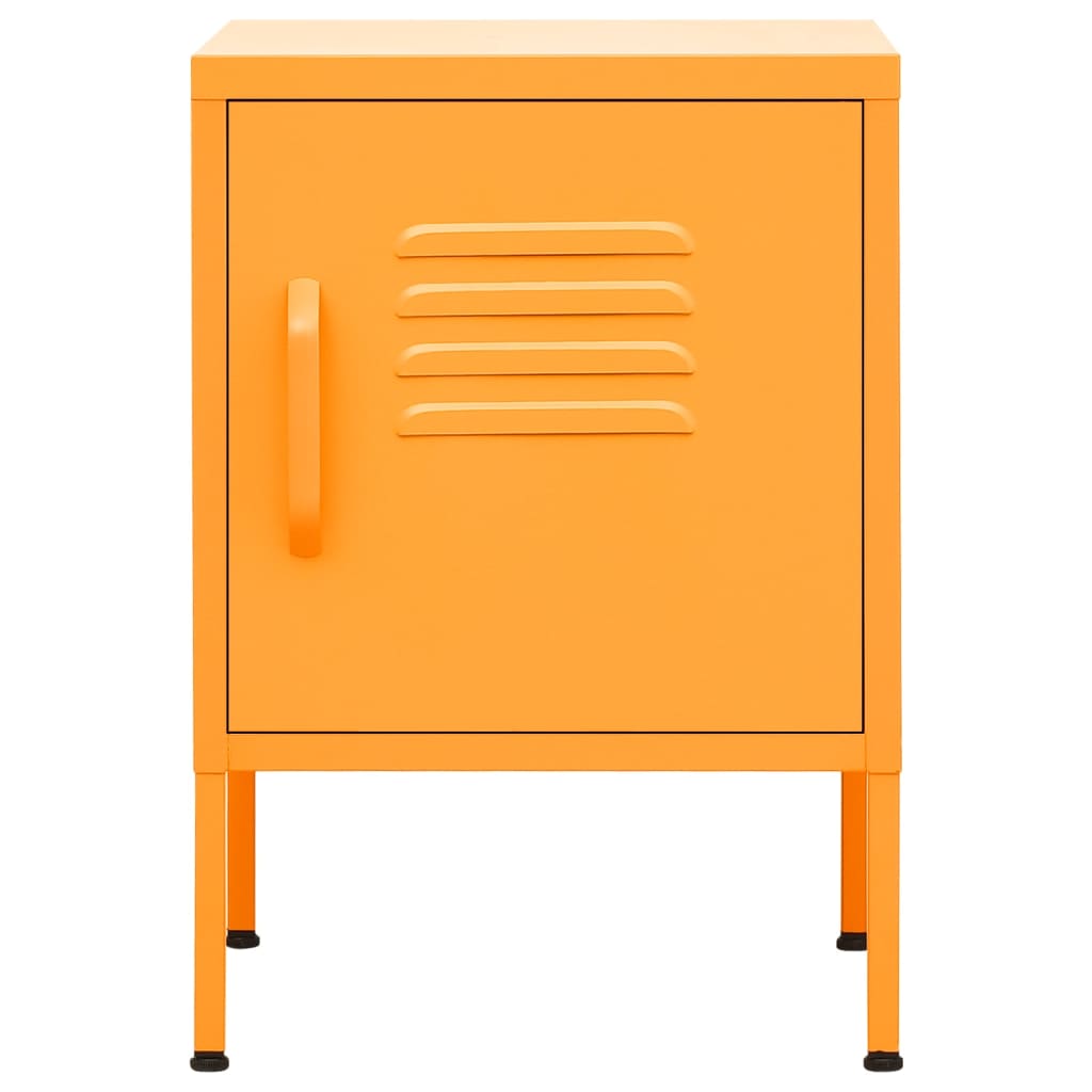 HKH Mesa de Cabeceira Amarelo Mostarda em Aço