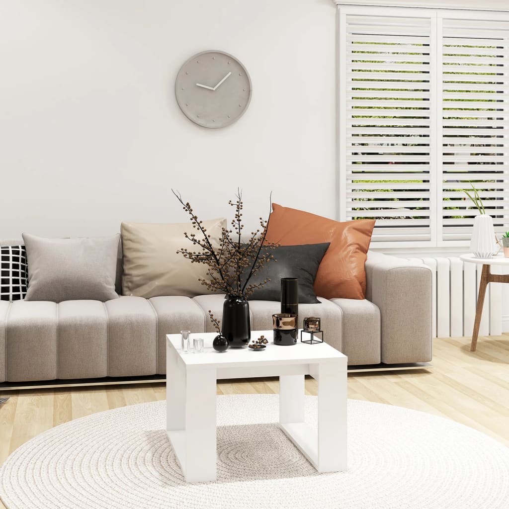 HKH Mesa de Apoio em Derivados de em Madeira - Branco