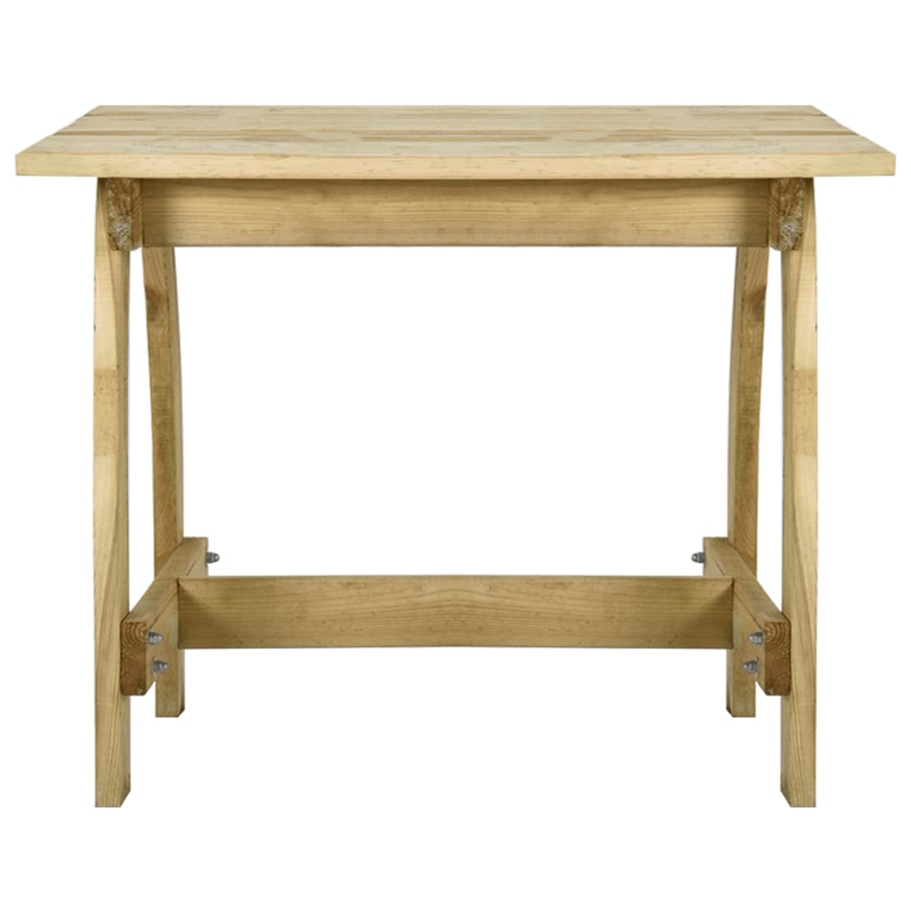 HKH Mesa de Jardim Madeira de Pinho Impregnada - Marrom