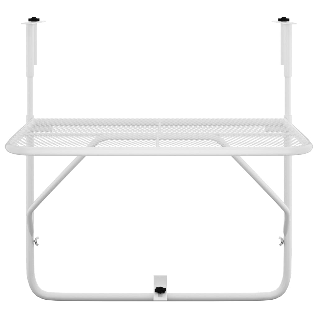 HKH Mesa para Varanda 60x40 Cm Aço - Branco