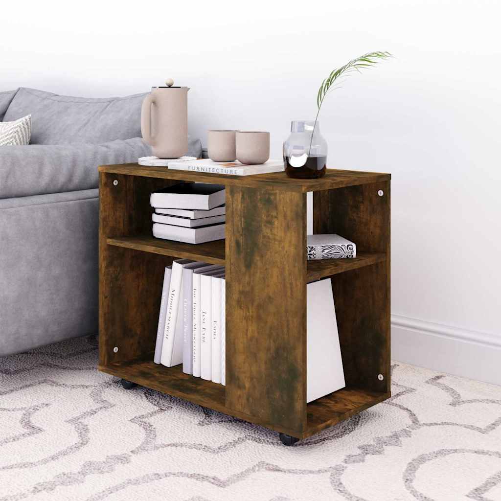 HKH Mesa de Apoio em Carvalho Fumado e em Derivados de Madeira