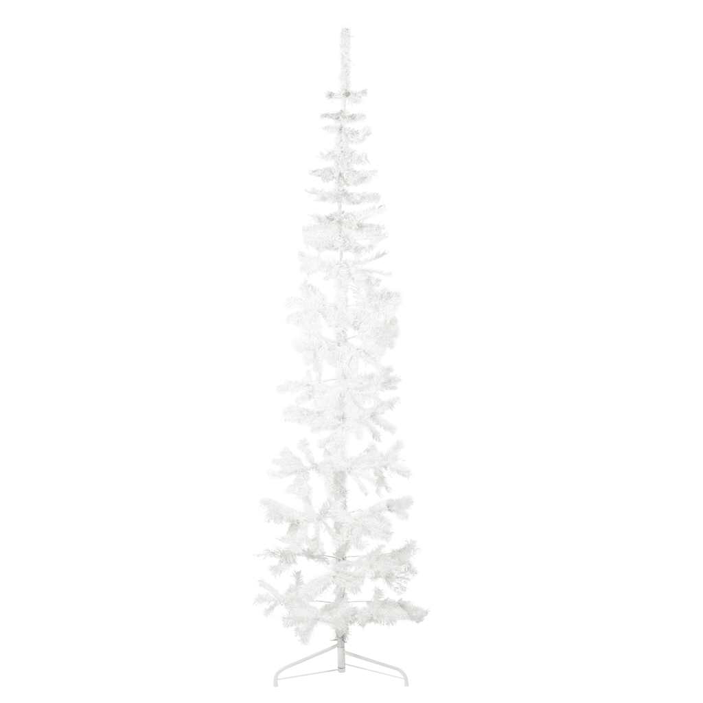 HKH Meia Árvore de Natal Fina com Suporte - Branco