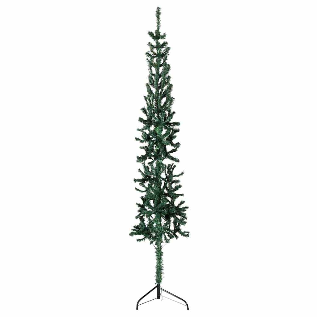 HKH Meia Árvore de Natal Fina com Suporte - Verde