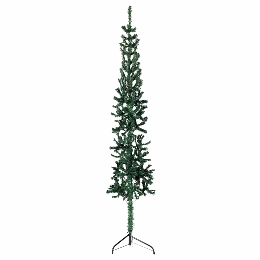 HKH Meia Árvore de Natal Fina com Suporte - Verde