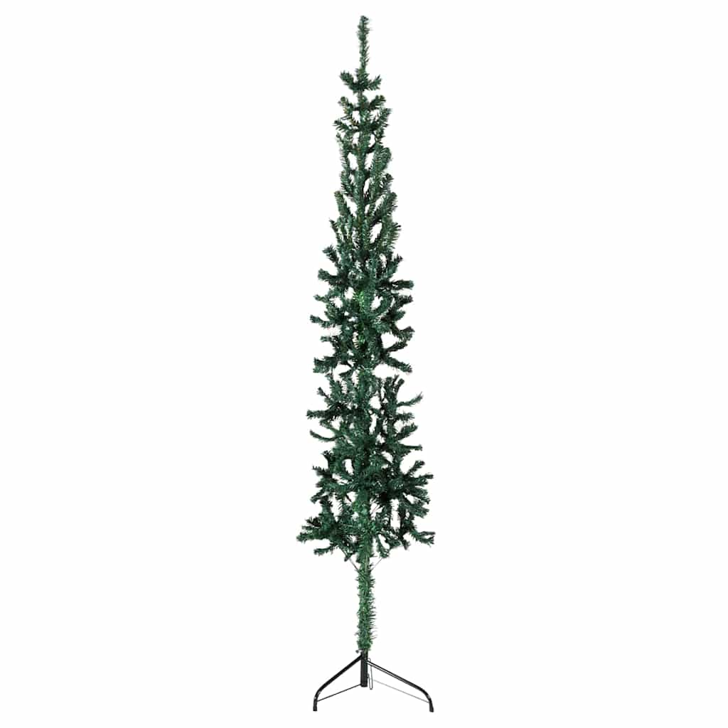 HKH Meia Árvore de Natal Fina com Suporte - Verde