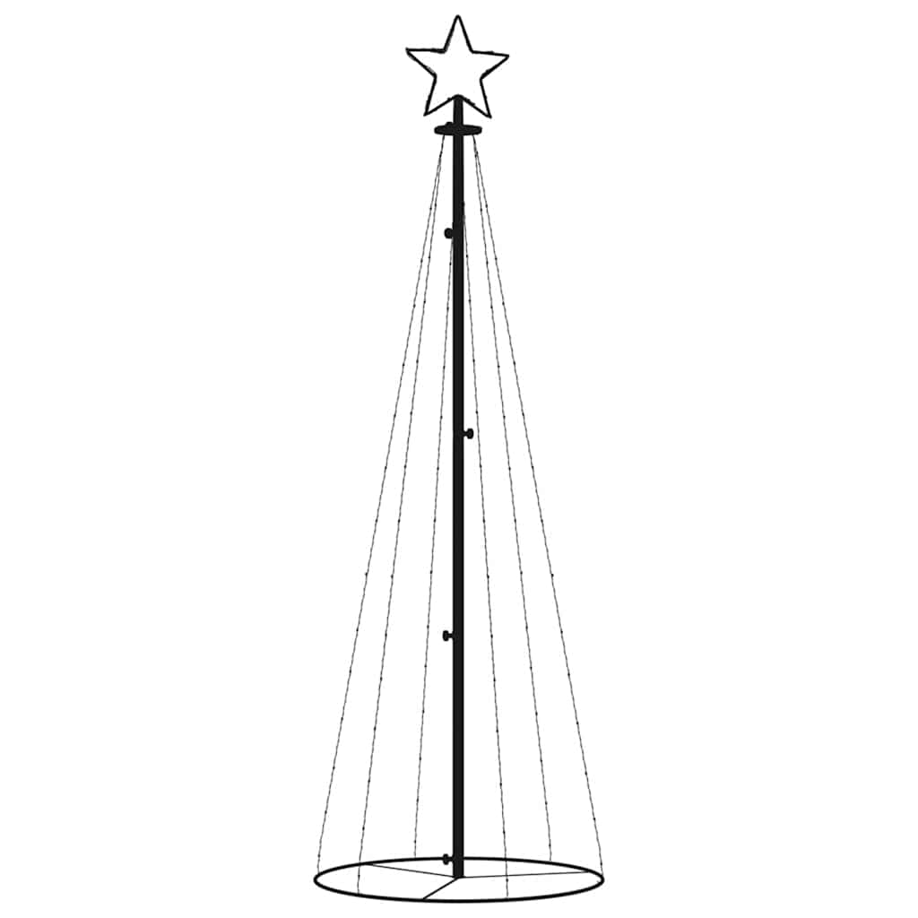 HKH Árvore de Natal em Cone com 108 Luzes LED - Branco Quente