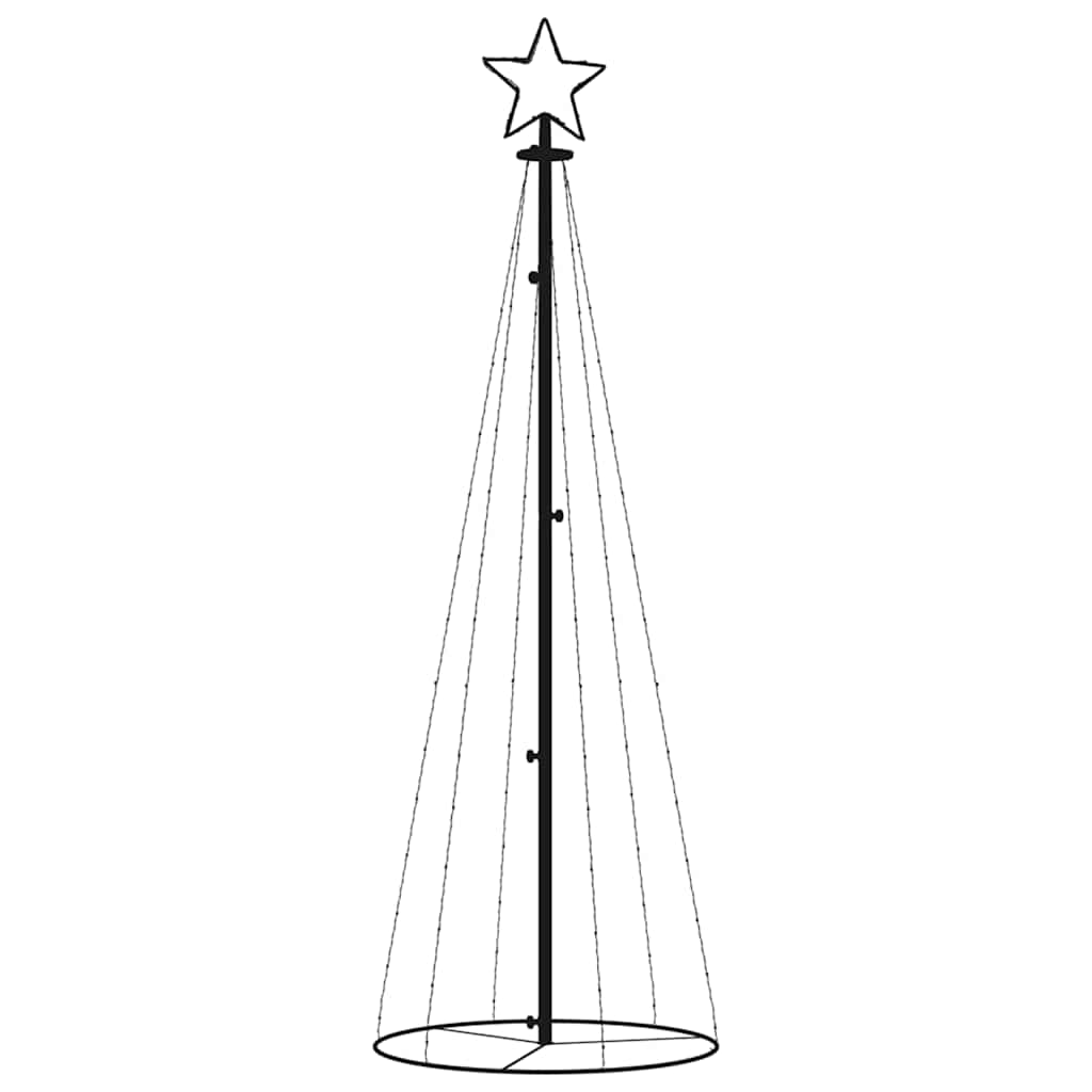 HKH Árvore de Natal em Cone com 108 Luzes LED - Branco Frio