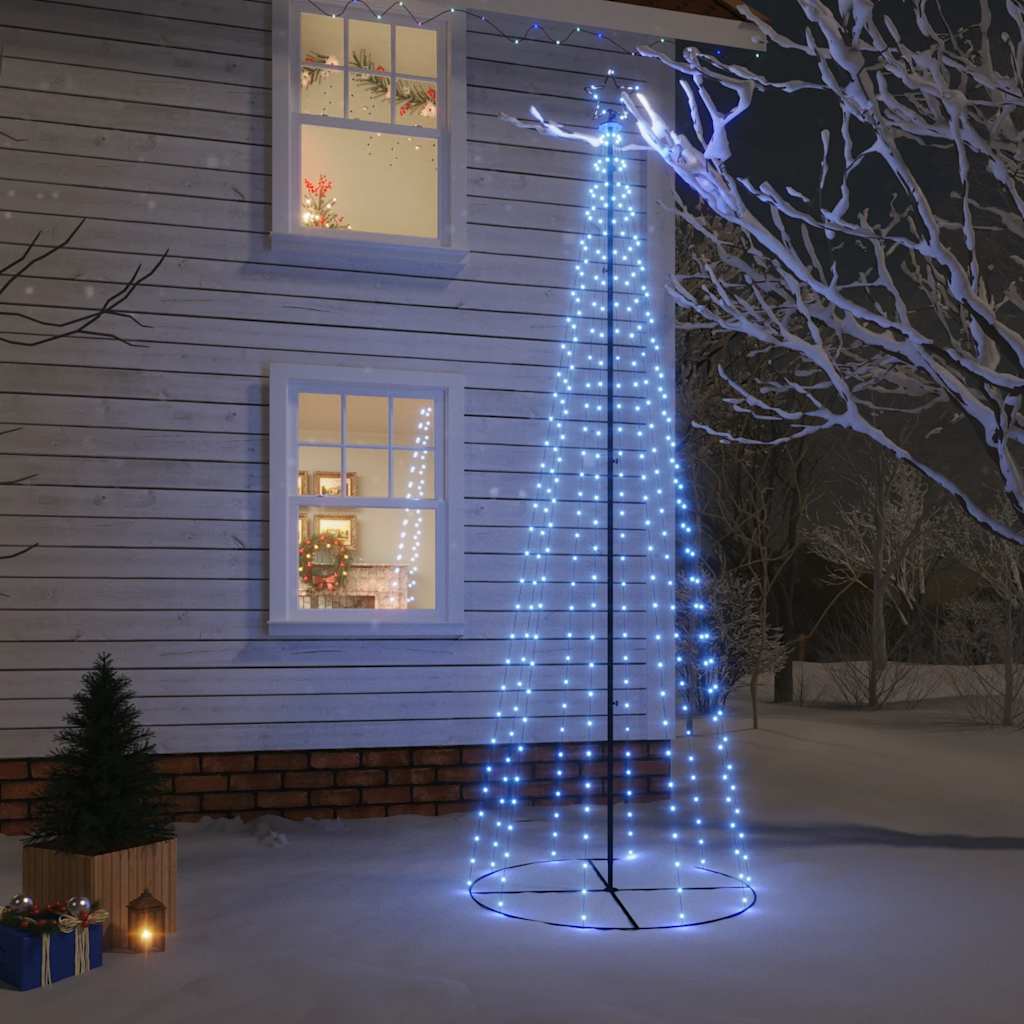 HKH Árvore de Natal em Cone com 310 Luzes LED - Azul