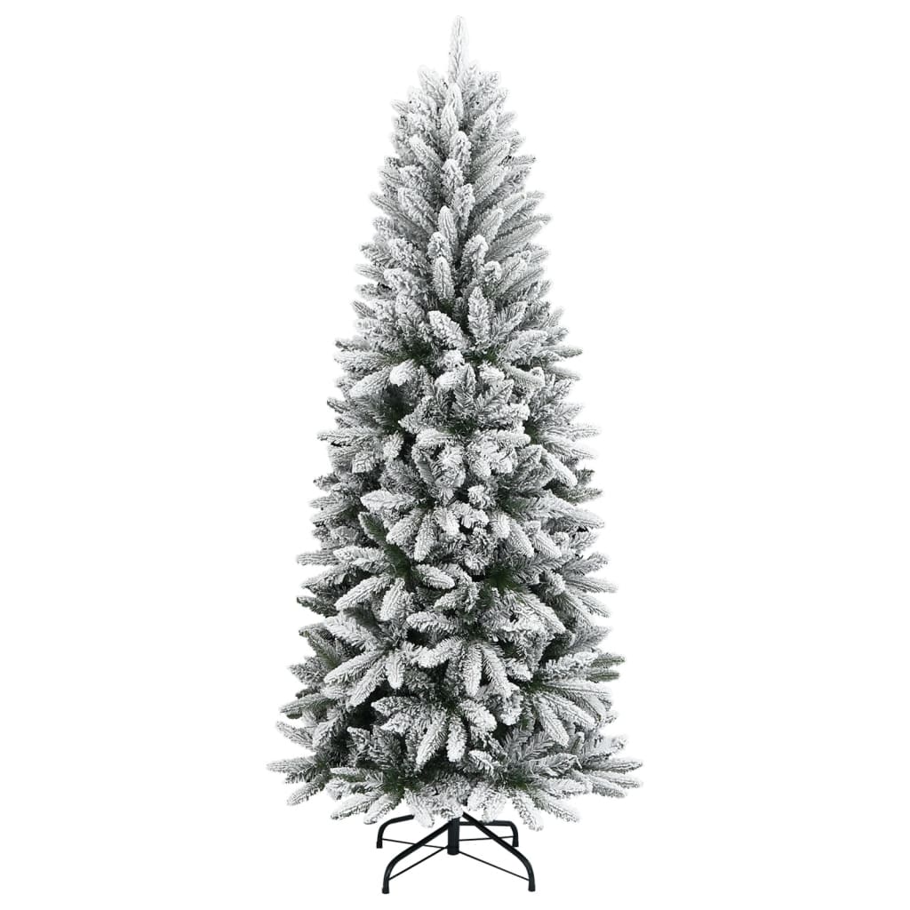 HKH Árvore de Natal Artificial com Neve & Pé em PVC