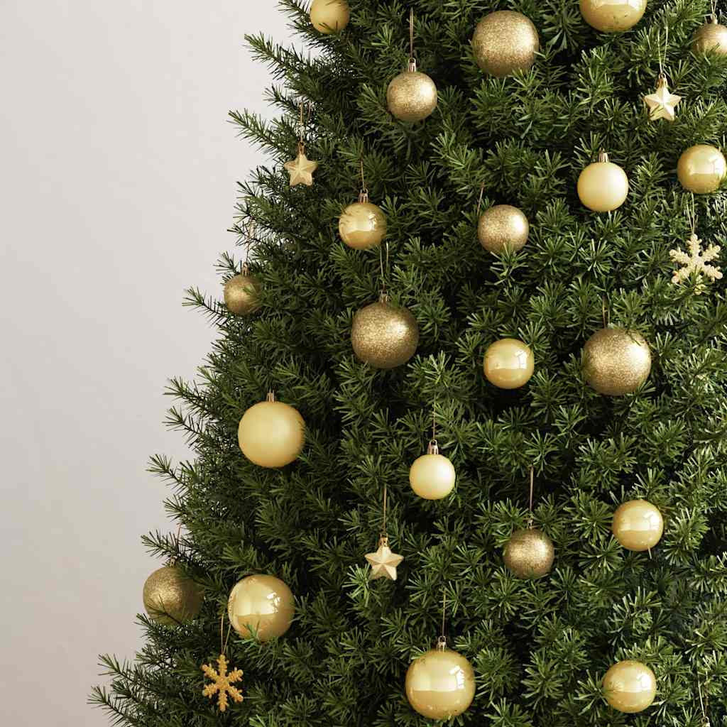 HKH Conjunto de 111 Enfeites de Natal em Poliestireno - Dourado