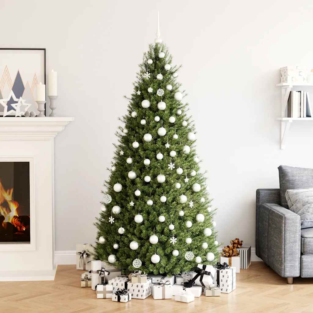 HKH Conjunto de 111 Enfeites de Natal em Poliestireno - Branco