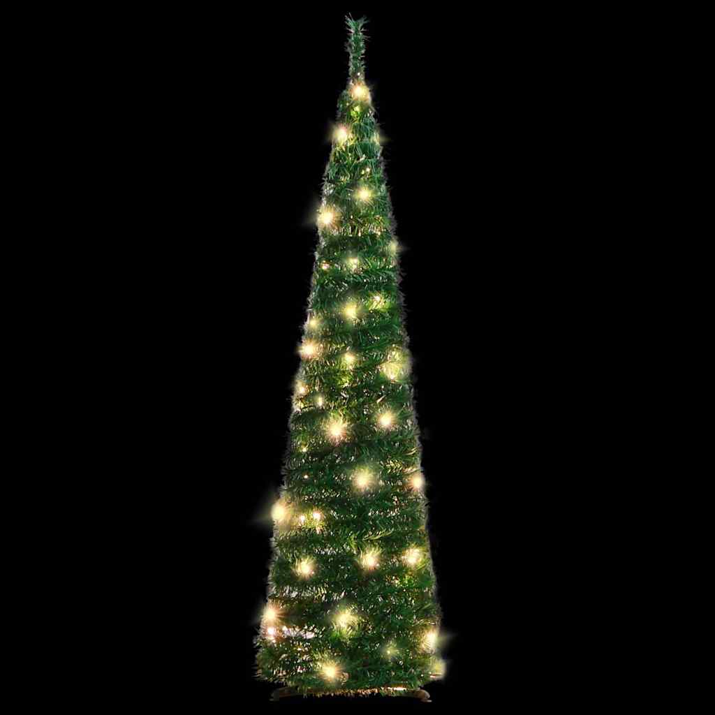 HKH Árvore de Natal Artificial Pop - Up com 50 Luzes LED - Verde