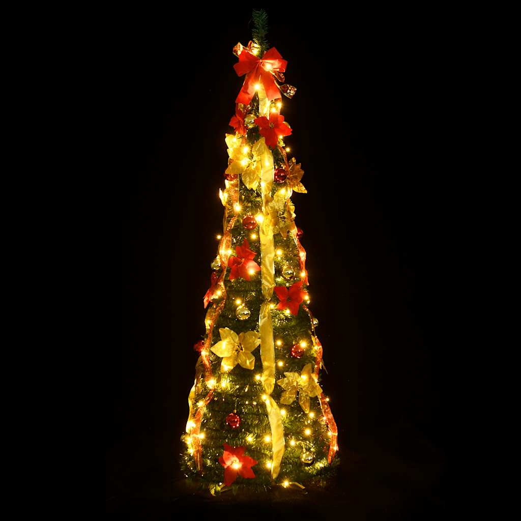 HKH Árvore de Natal Artificial Pop - Up com 100 Luzes LED - Verde