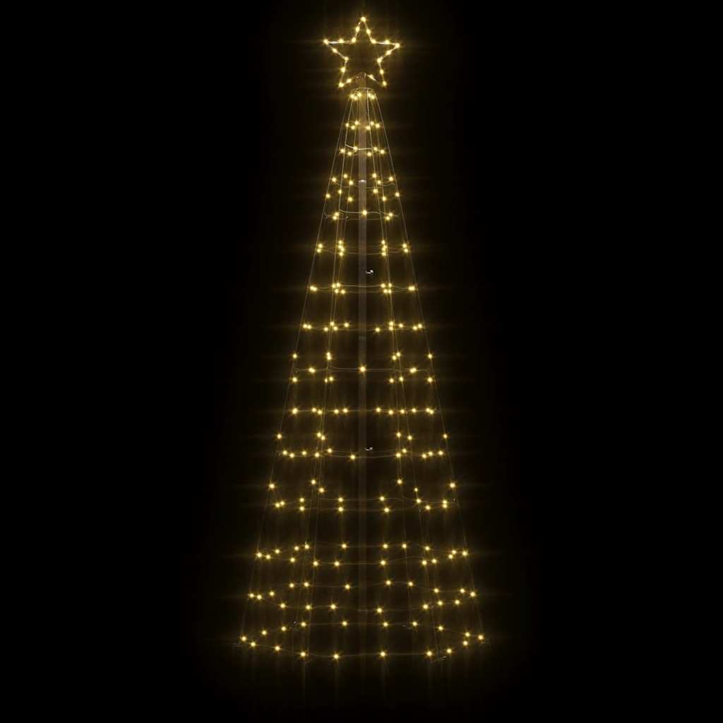 HKH Árvore de Natal LED com Spikes e 220 Leds - Branco Quente