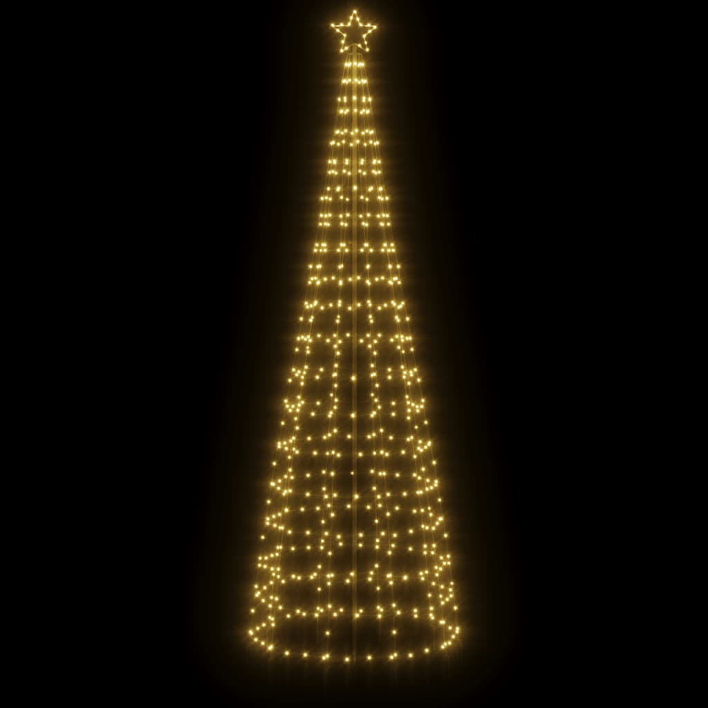 HKH Árvore de Natal LED com Spikes e 570 Leds - Branco Quente
