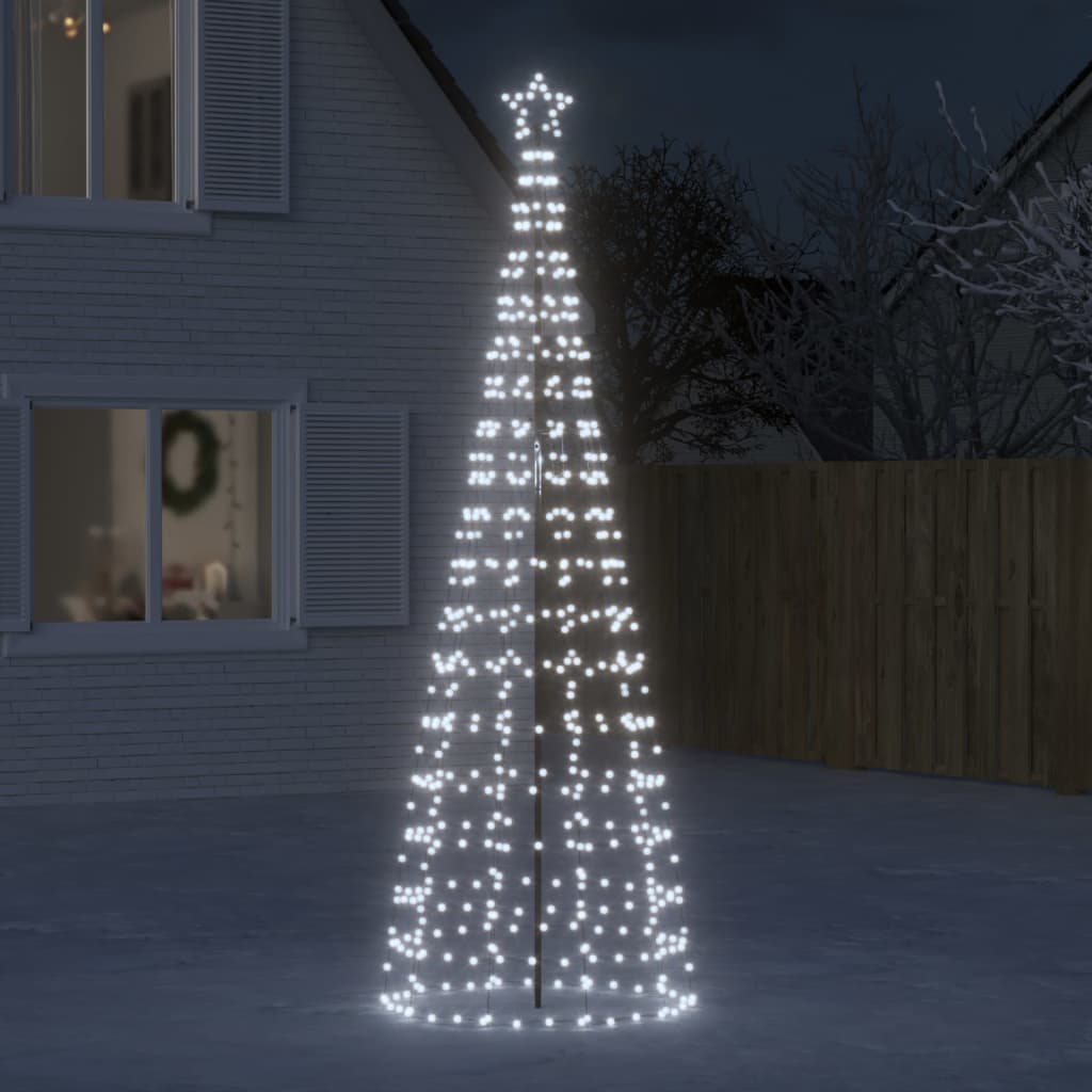 HKH Árvore de Natal LED com Spikes e 570 Leds - Branco Frio