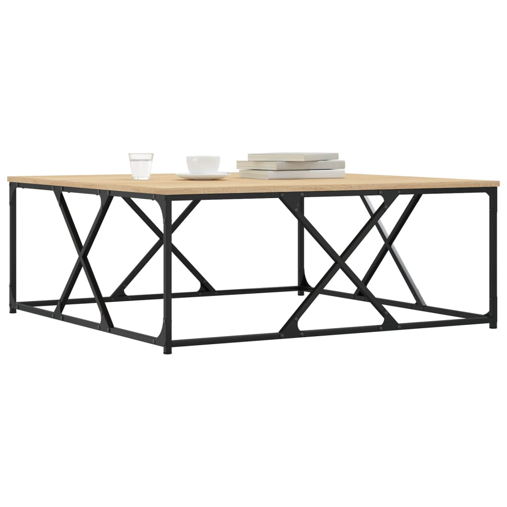 HKH Mesa de Centro em Derivados em Madeira Carvalho Sonoma