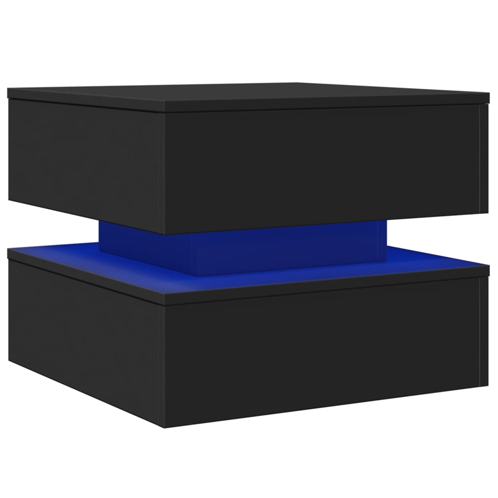HKH Mesa de Centro com Luzes Led - Preto