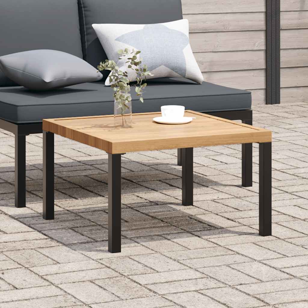 HKH Mesa de Centro para Jardim 65x65x40 Cm Alumínio - Preto