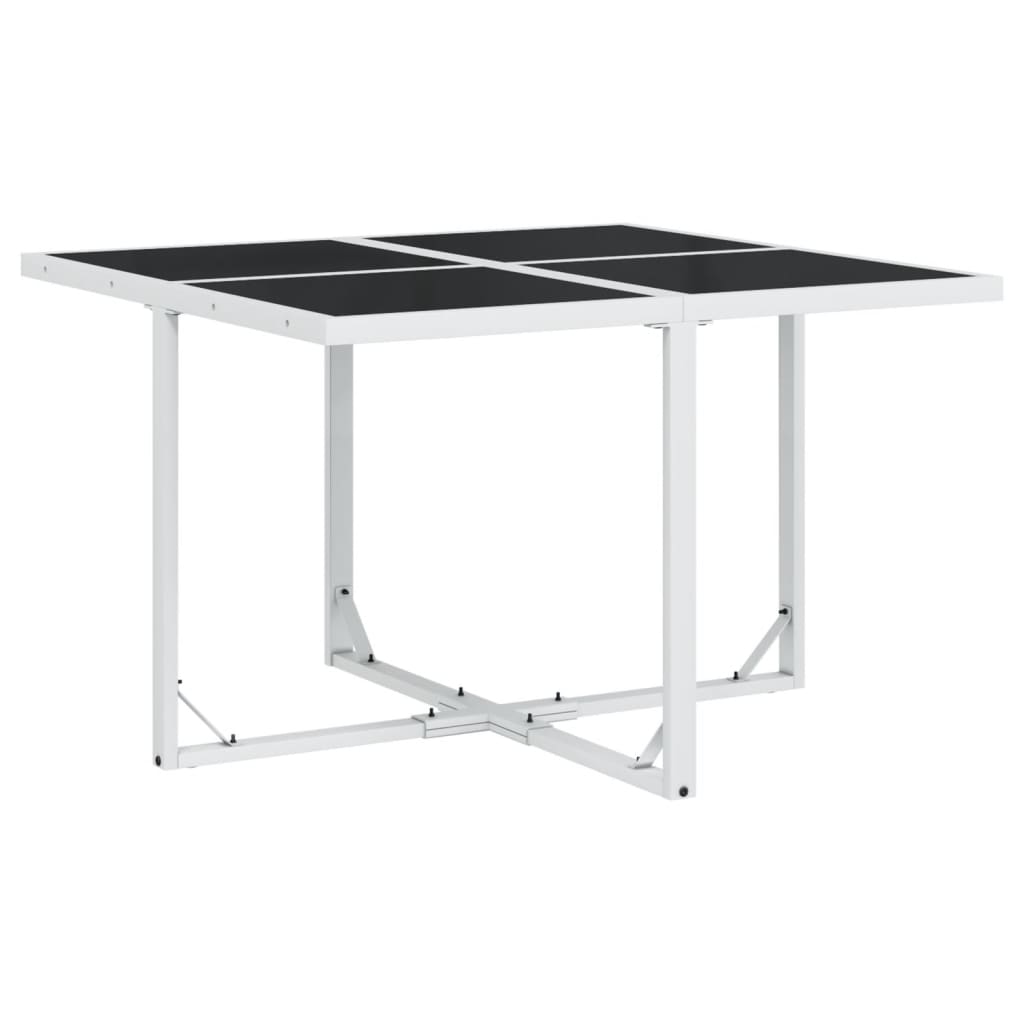 HKH 5 Pcs Conj. de Jantar P/ Jardim C/ Almofadões Textilene - Branco