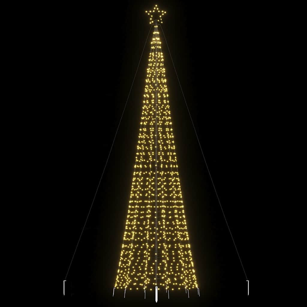 HKH Árvore de Natal LED com Spikes e 1534 Leds - Branco Quente