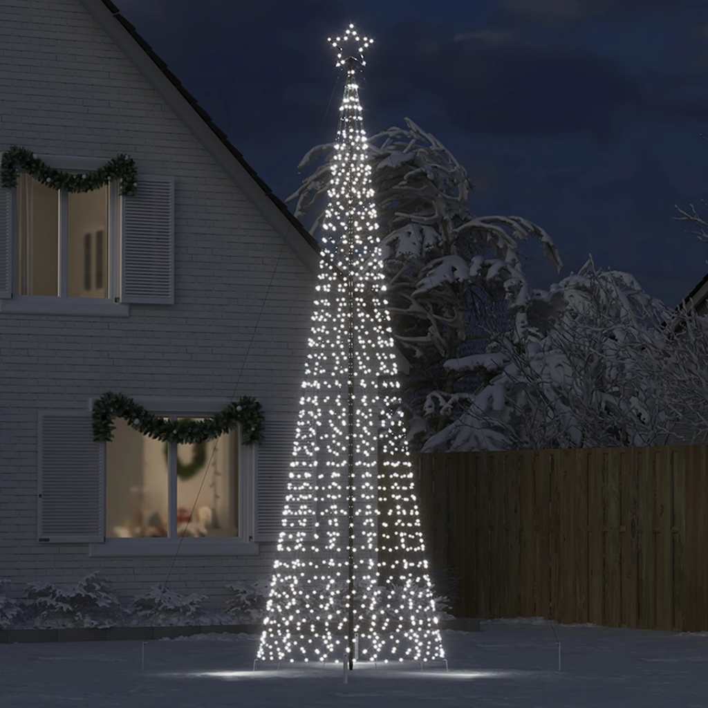 HKH Árvore de Natal LED com Spikes e 1534 Leds - Branco Frio