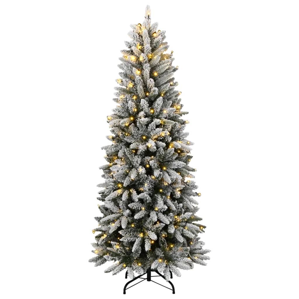 HKH Árvore Natal Artificial com 300 Luzes LED e Flocos de Neve
