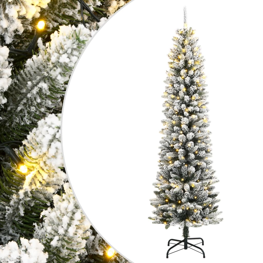 HKH Árvore de Natal Artificial com 150 Luzes LED e Neve