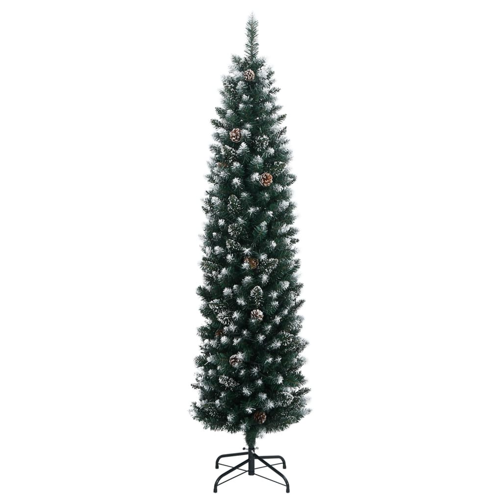 HKH Árvore de Natal Artificial Fina com 300 Luzes LED