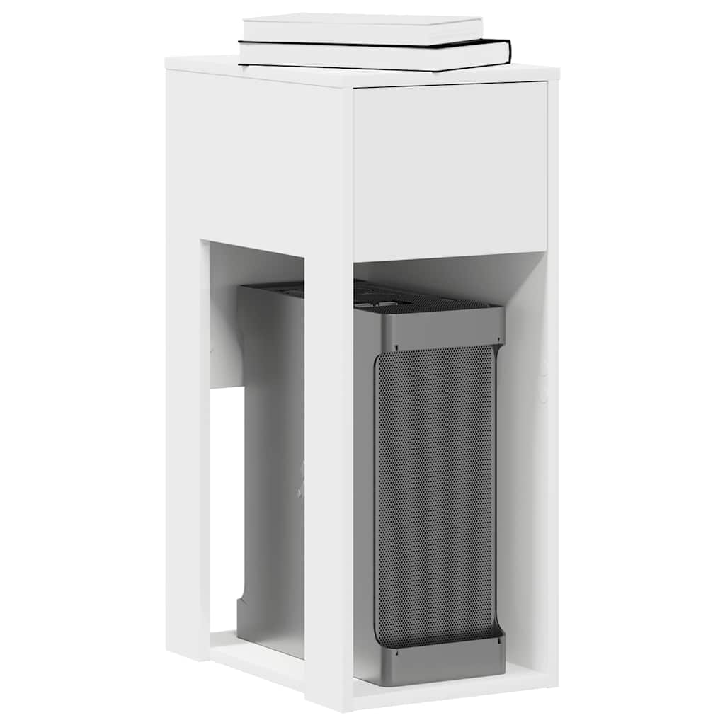 HKH Suporte Torre de Computador com Gaveta - Branco
