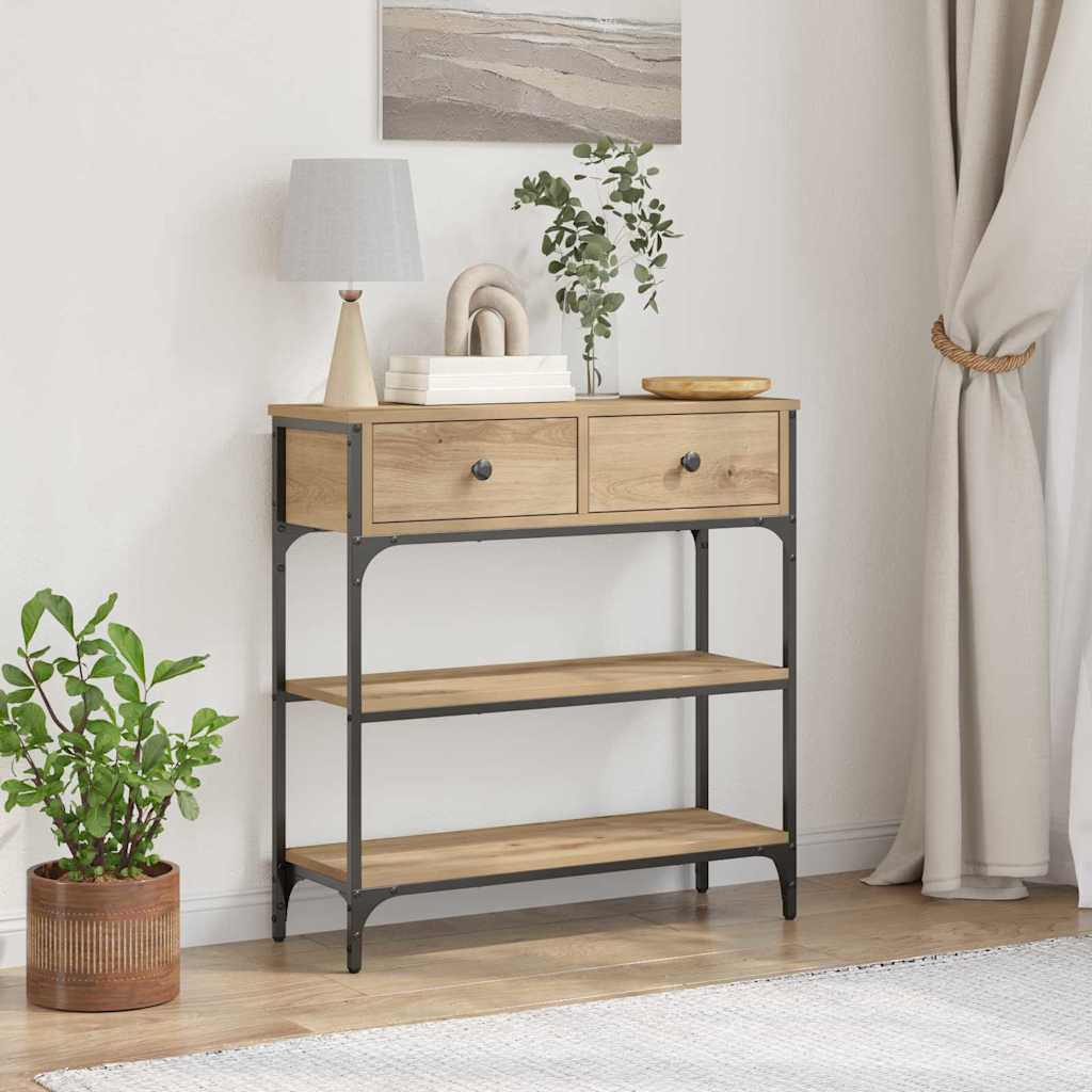 HKH Mesa de Apoio com Gaveta Artisiano em Carvalho