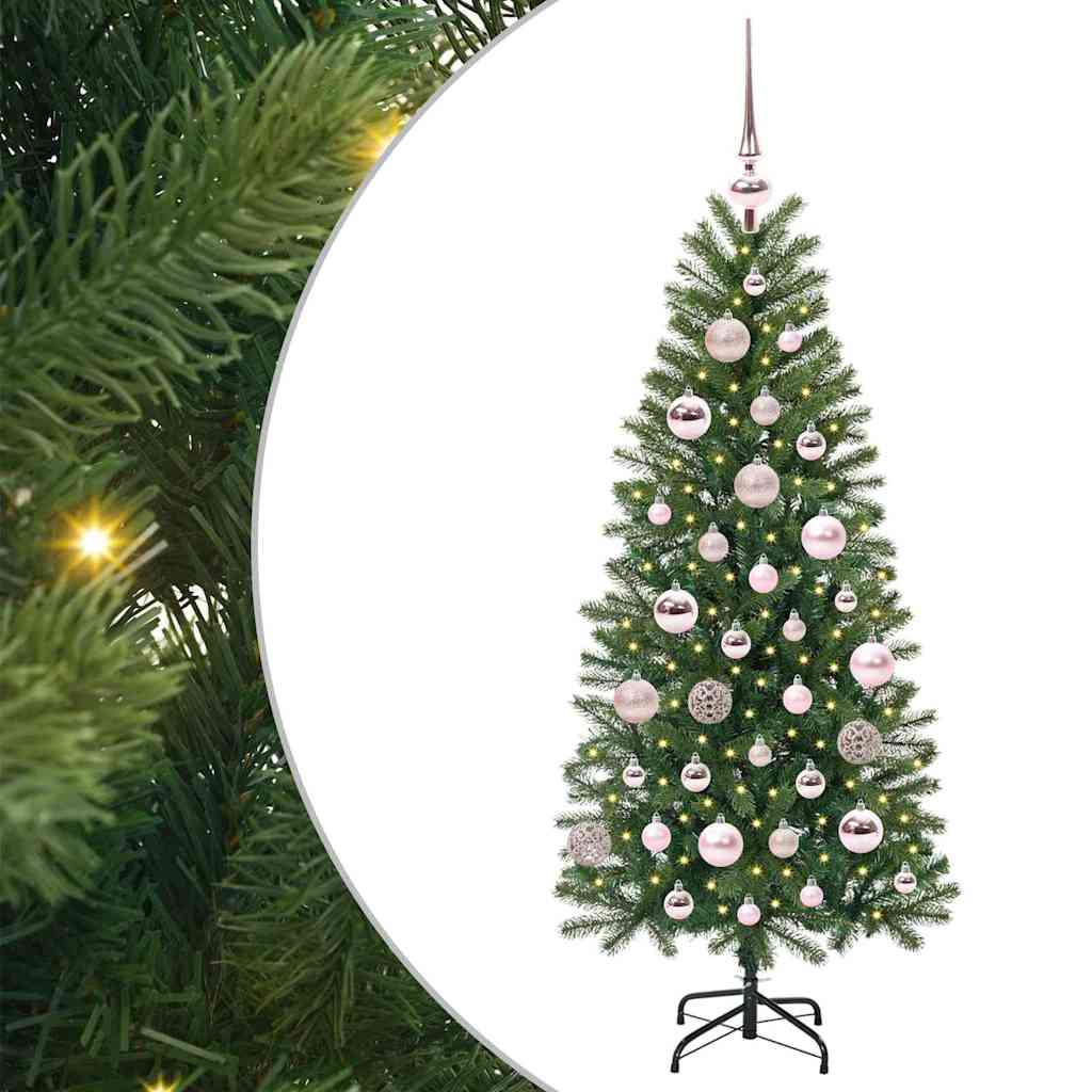 HKH Árvore de Natal Artificial com 150 Leds Verde em PE e PVC