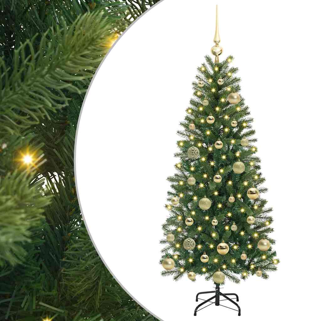 HKH Árvore de Natal Artificial com 150 Leds Verde em PE e PVC