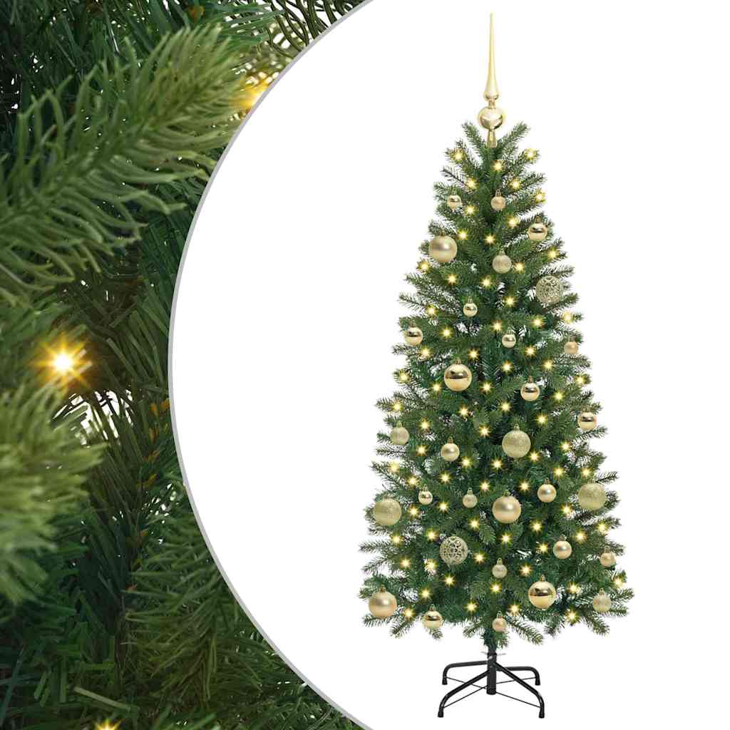 HKH Árvore de Natal Artificial com 150 Leds Verde em PE e PVC