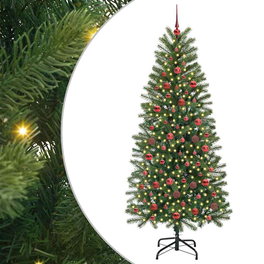 HKH Árvore de Natal Artificial com 300 Leds Verde em PE e PVC