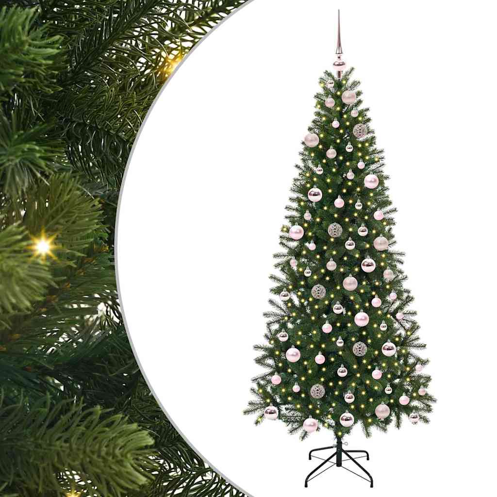 HKH Árvore de Natal Artificial com 300 Leds Verde em PE e PVC