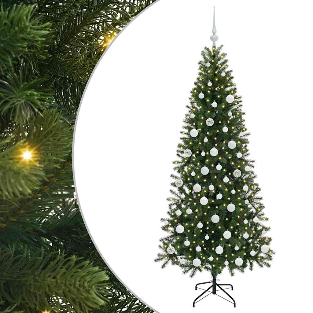 HKH Árvore de Natal Artificial com 300 Leds Verde em PE e PVC